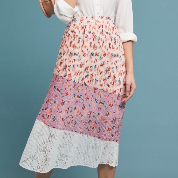 Anthropologie Laia Midi Skirt Small - Picture 1 of 6